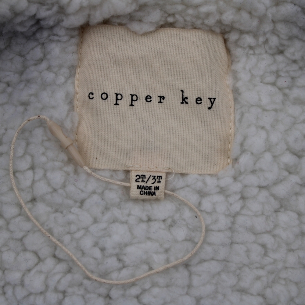 Copper Key Toddler Black Sherpa-Lined Jacket/Anorak, Gently Worn 2T-3T - Picture 7 of 8